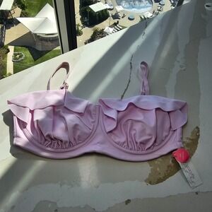 Womens Swimsuit Bikini Top Plus Size 18W Xhilaration lavender NWT new